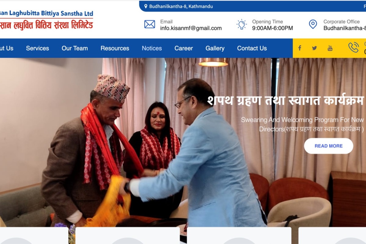 Kisan Laghubitta Bittiya Sanstha Ltd. (Microfinanace Website) 