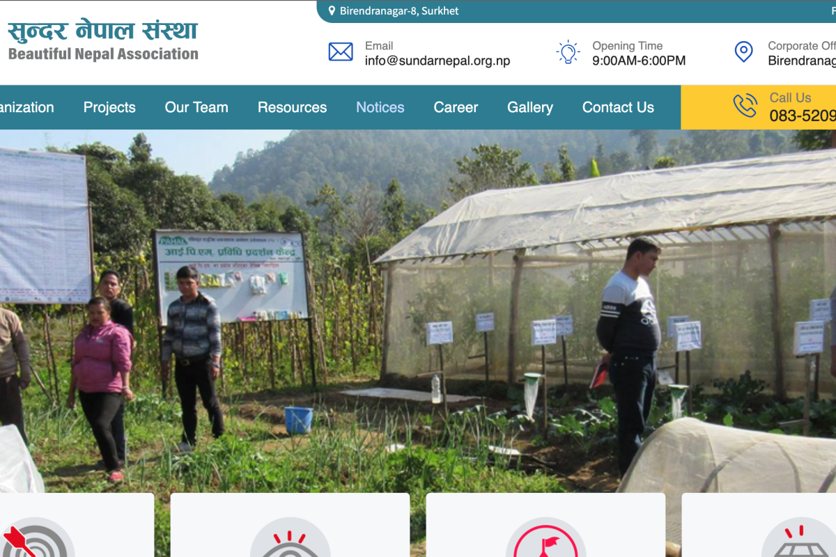 Sundar Nepal Sanstha NGO Website Development | Dynamic Laravel Platform for Non-Profit Operations