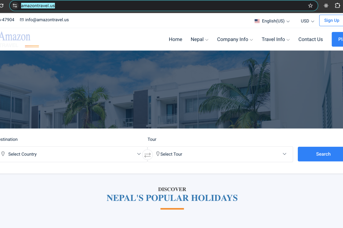 Amazon Travel Nepal | Dynamic Tour Package Management System | Laravel-Powered Tourism Portal
