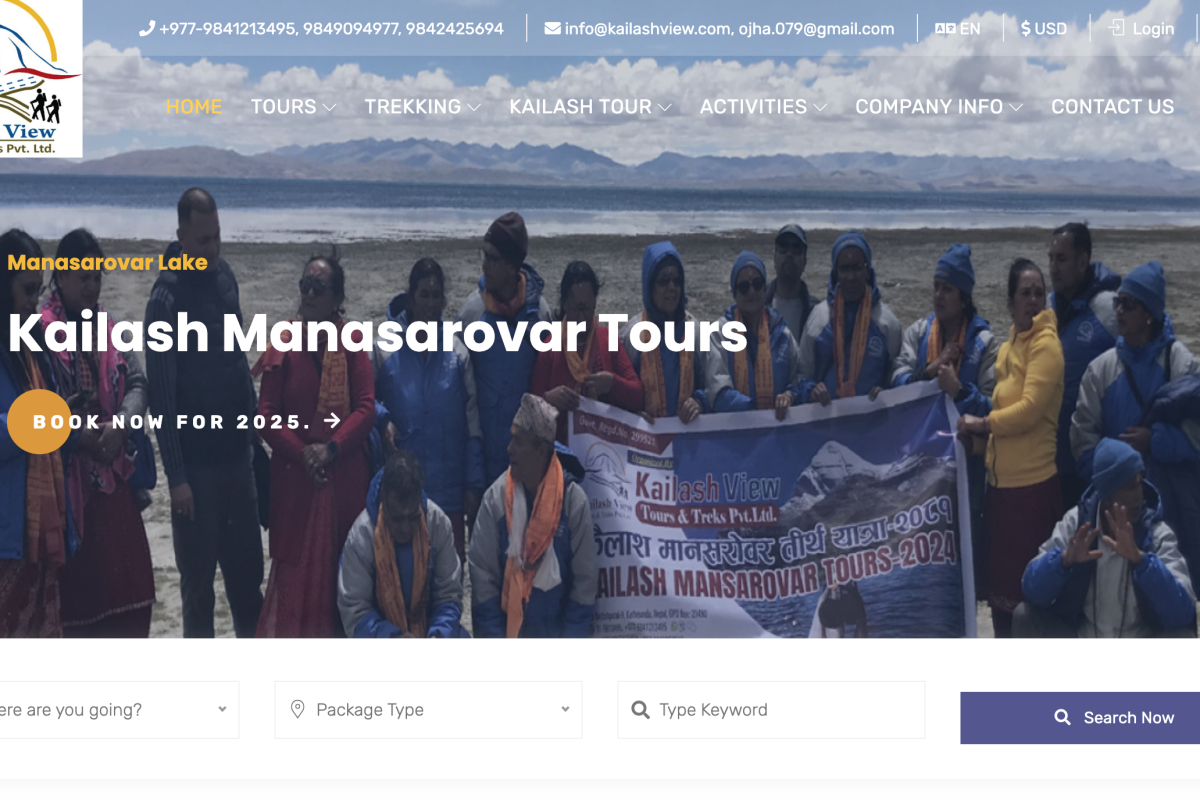 Kailash View Trekking & Tours | Dynamic Booking System for Himalayan Adventures | Laravel Travel Portal