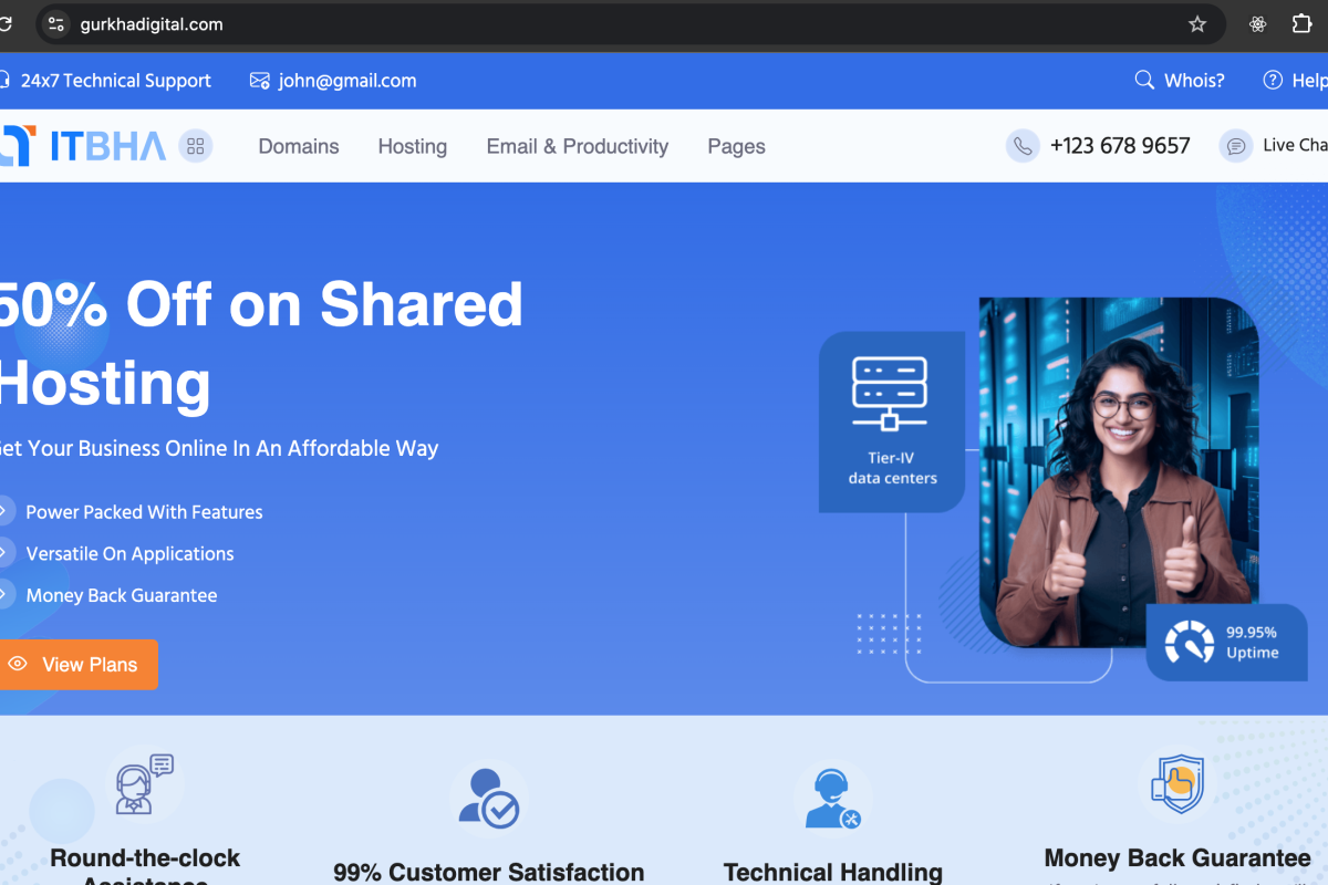 Gurkha Digital Hosting Management System | Dynamic WHMCS-Integrated CMS for Web Hosting Services